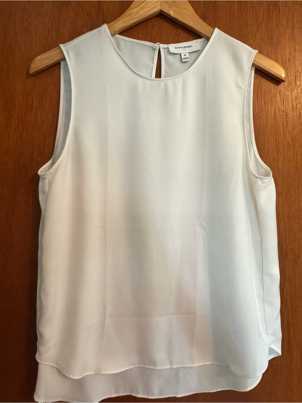 Banana Republic White Sleeveless Layered Camisole
